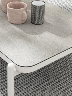 Tavolino Da Giardino Con Piano In Vetro Florencia