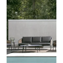 Tavolino Da Giardino Ovale Color Antracite Ridley*Bizzotto Best