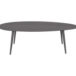 Tavolino Da Giardino Ovale Color Antracite Ridley*Bizzotto Best