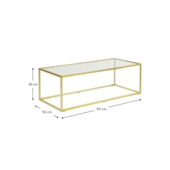 Tavolino Da Salotto Con Piano In Vetro Maya*Westwing Collection Hot