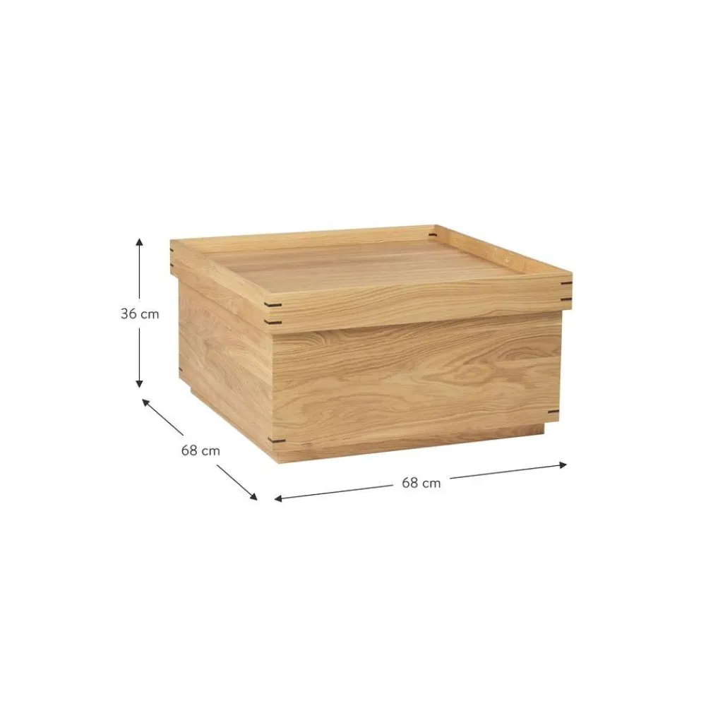 Tavolino Da Salotto Fatto A Mano In Legno Di Quercia Japanese*Kristina Dam Online