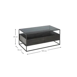 Tavolino Da Salotto In Legno Con Cassetti Theodor*Westwing Collection New