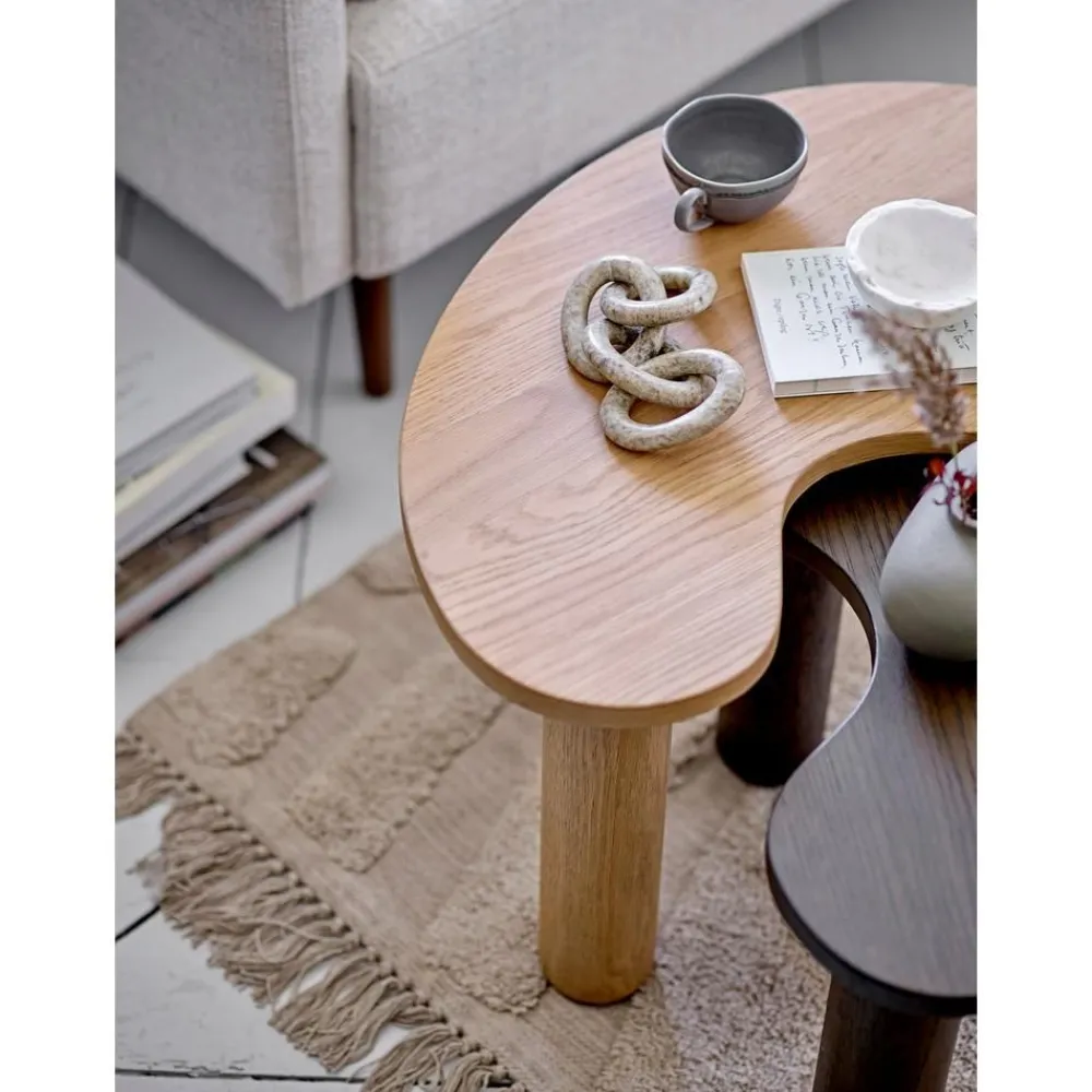 Tavolino Da Salotto In Legno Di Caucciu Luppa*Bloomingville Outlet