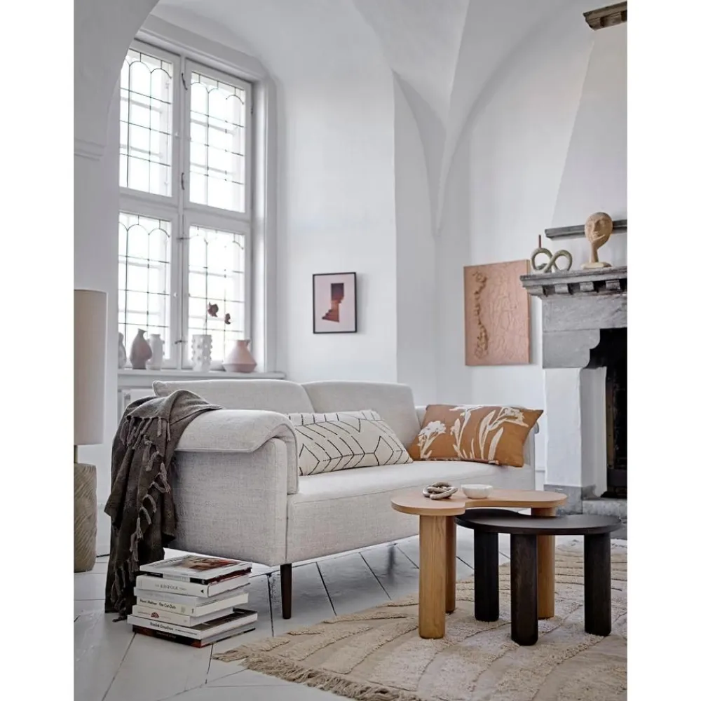 Tavolino Da Salotto In Legno Di Caucciu Luppa*Bloomingville Outlet