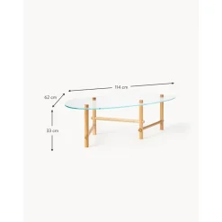 Tavolino Da Salotto In Vetro Dalla Forma Organica Pond*Westwing Collection Hot