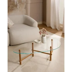 Tavolino Da Salotto In Vetro Dalla Forma Organica Pond*Westwing Collection Hot