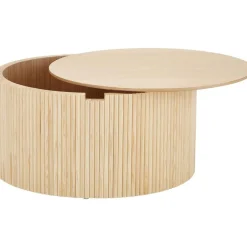 Tavolino Da Salotto Rotondo Con Contenitore Nele*Westwing Collection Hot