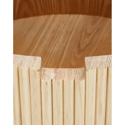 Tavolino Da Salotto Rotondo Con Contenitore Nele*Westwing Collection Hot