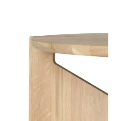 Tavolino Da Salotto Rotondo In Legno Di Quercia Future*Kristina Dam Fashion