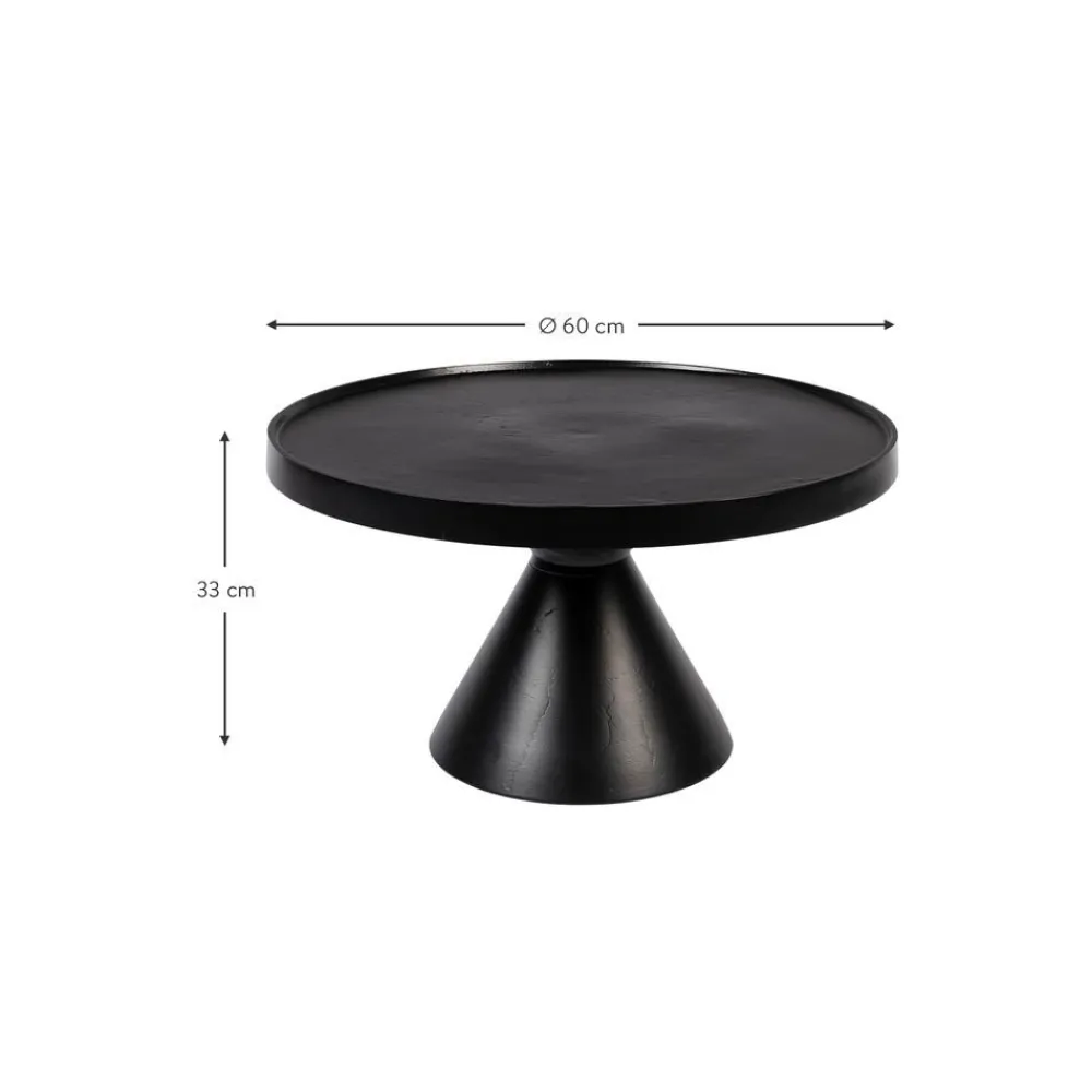 Tavolino Da Salotto Rotondo In Metallo Floss*Zuiver New