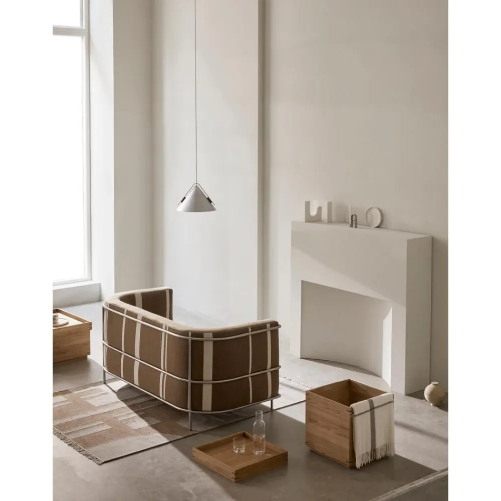 Tavolino Fatto A Mano In Legno Di Quercia Con Contenitore Japanese*Kristina Dam Sale