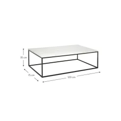 Tavolino Grande Da Salotto Con Piano In Marmo Alys*Westwing Collection Fashion