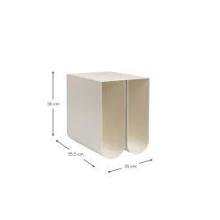 Tavolino In Metallo Curved*Kristina Dam Clearance