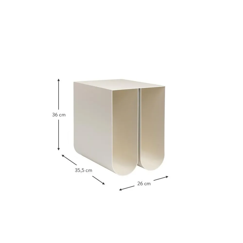 Tavolino In Metallo Curved*Kristina Dam Clearance