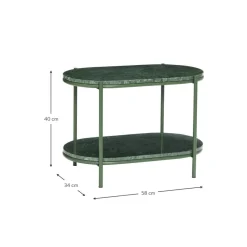 Tavolino Ovale In Marmo Nusa*Hübsch Outlet