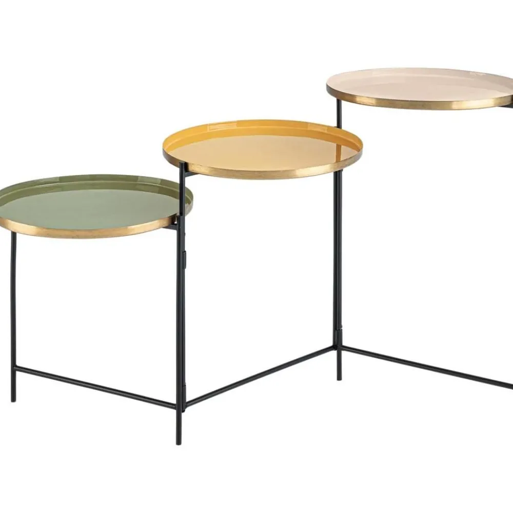 Tavolino Pieghevole Con 3 Piani Amrita*Bizzotto Clearance