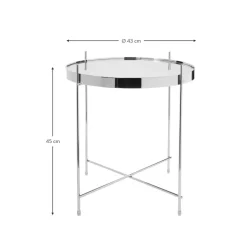 Tavolino Pieghevole Con Piano In Vetro Cupid*Zuiver Clearance