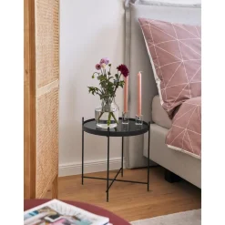 Tavolino Pieghevole Con Piano In Vetro Cupid*Zuiver Hot