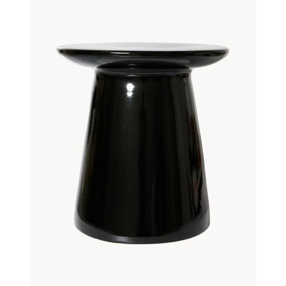 Tavolino Rotondo Con Finitura Lucida Earthenware*HKliving New