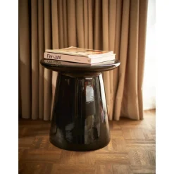 Tavolino Rotondo Con Finitura Lucida Earthenware*HKliving New