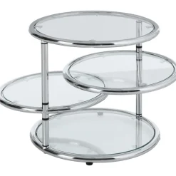 Tavolino Rotondo Con Piani In Vetro Dotts*Ellos Home Fashion