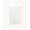 Tavolino Rotondo Con Piano In Vetro Iris*Pastill Discount