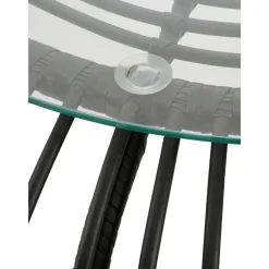 Tavolino Rotondo Con Piano In Vetro Costa*Westwing Collection Online