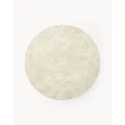 Tavolino Rotondo Con Piano In Vetro Effetto Marmo Antigua*ICONS by Westwing Collection New