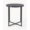Tavolino Rotondo Con Piano In Vetro Effetto Marmo Antigua*Westwing Collection Discount