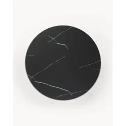 Tavolino Rotondo Con Piano In Vetro Effetto Marmo Antigua*Westwing Collection Discount