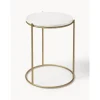Tavolino Rotondo Con Piano In Marmo Ella*Westwing Collection Outlet