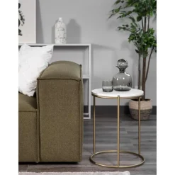 Tavolino Rotondo Con Piano In Marmo Ella*Westwing Collection Outlet