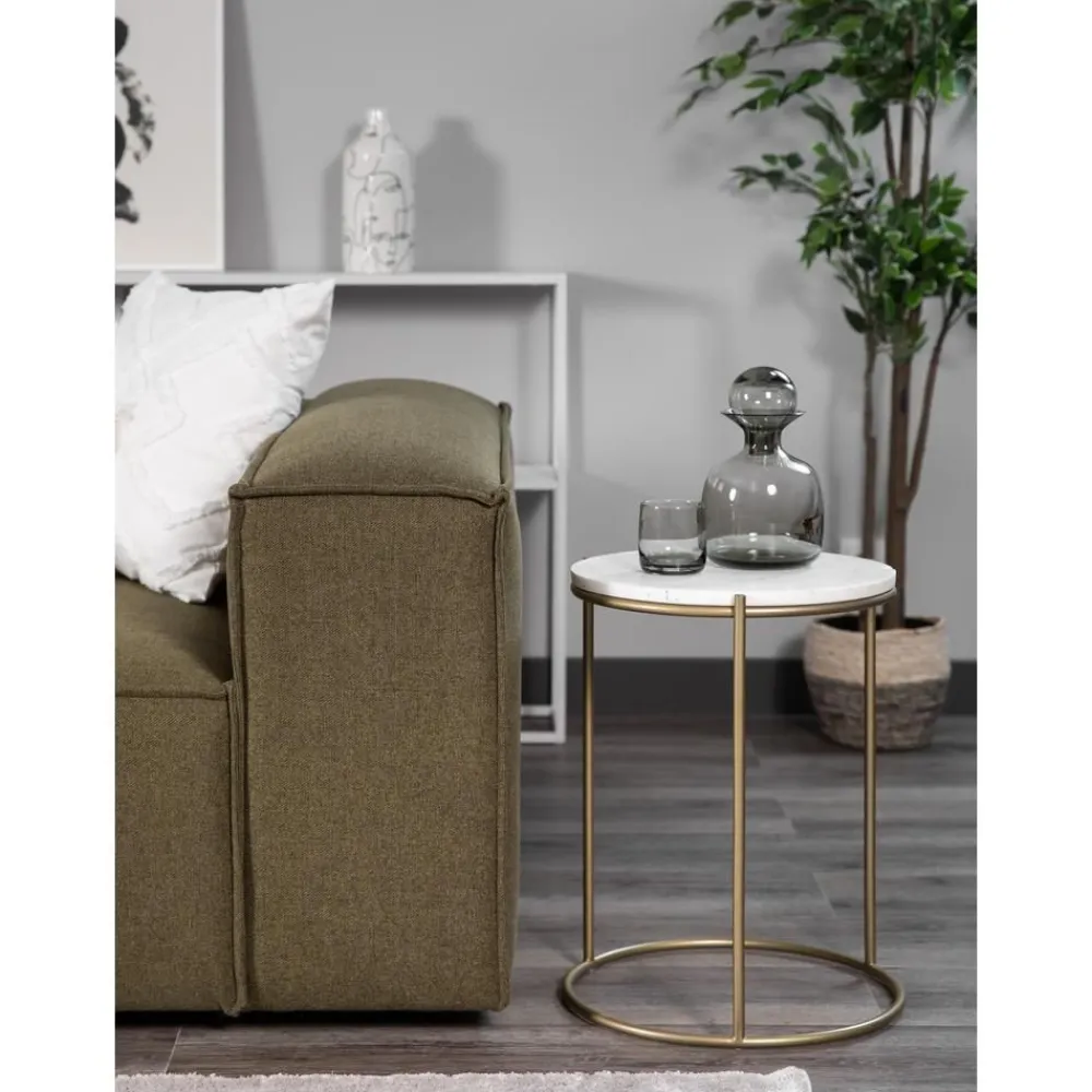 Tavolino Rotondo Con Piano In Marmo Ella*Westwing Collection Outlet