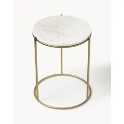 Tavolino Rotondo Con Piano In Marmo Ella*Westwing Collection Outlet