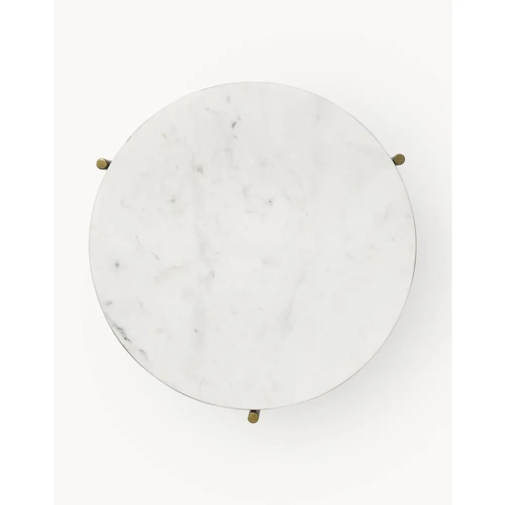 Tavolino Rotondo Con Piano In Marmo Ella*Westwing Collection Outlet