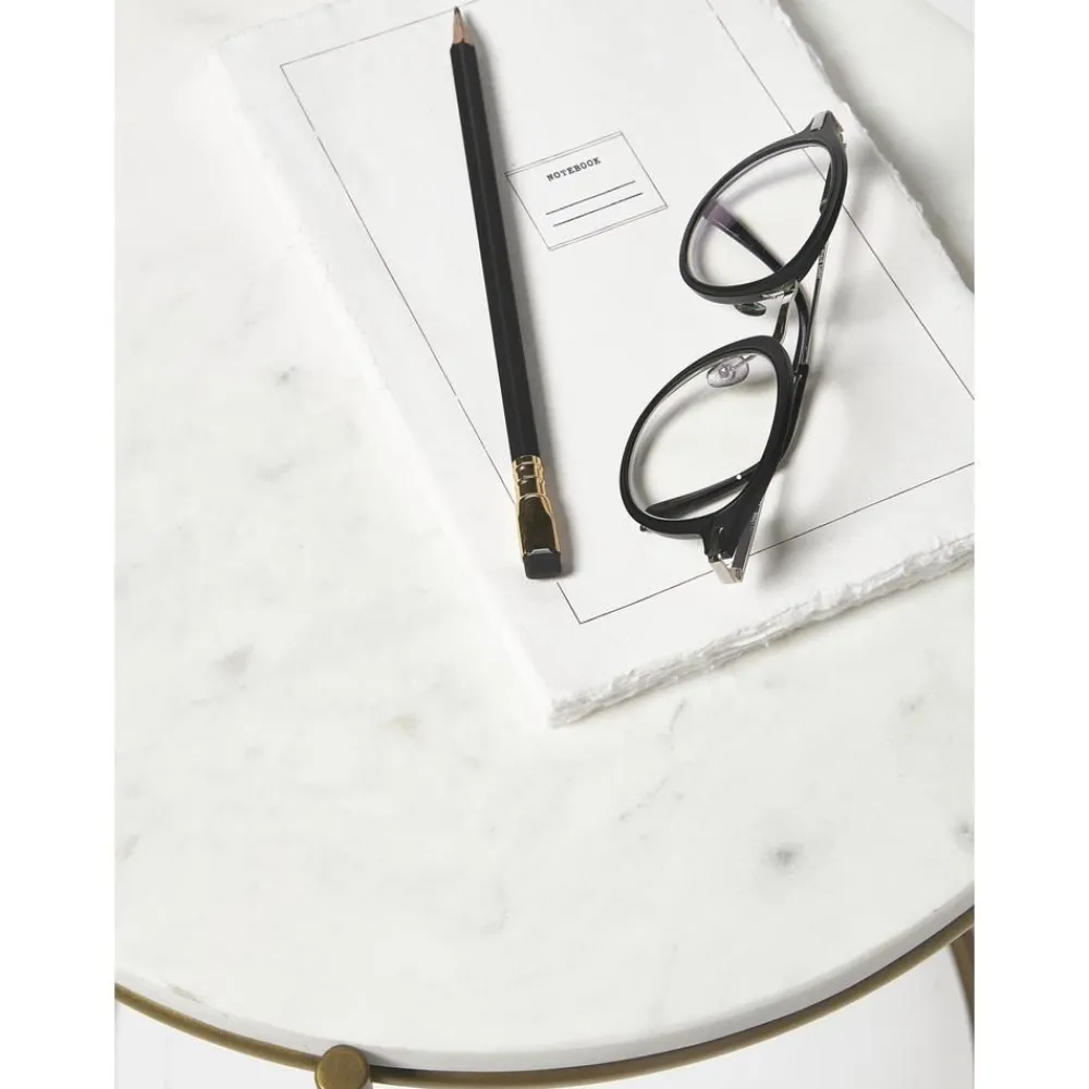 Tavolino Rotondo Con Piano In Marmo Ella*Westwing Collection Outlet