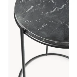 Tavolino Rotondo Con Piano In Marmo Ella*Westwing Collection Clearance
