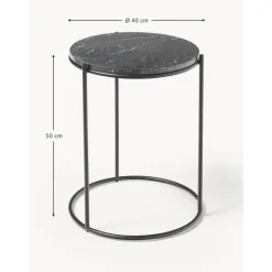 Tavolino Rotondo Con Piano In Marmo Ella*Westwing Collection Clearance