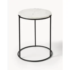 Tavolino Rotondo Con Piano In Marmo Ella*Westwing Collection Discount