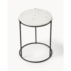 Tavolino Rotondo Con Piano In Marmo Ella*Westwing Collection Discount