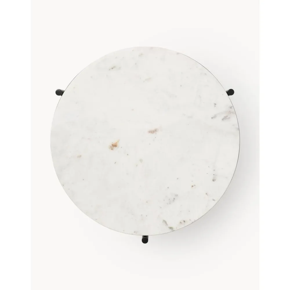 Tavolino Rotondo Con Piano In Marmo Ella*Westwing Collection Discount