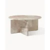 Tavolino Rotondo Da Salotto In Travertino Marisa*Westwing Collection Outlet