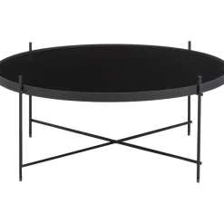 Tavolino Rotondo Da Salotto Con Piano In Vetro Asportabile Cupid*Zuiver New