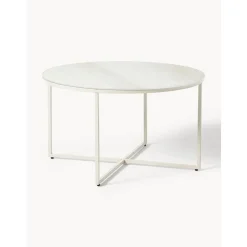 Tavolino Rotondo Da Salotto Con Piano In Vetro Effetto Marmo Antigua*Westwing Collection Sale