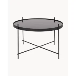 Tavolino Rotondo Da Salotto Con Piano In Vetro Asportabile Cupid*Zuiver New