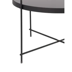 Tavolino Rotondo Da Salotto Con Piano In Vetro Asportabile Cupid*Zuiver New