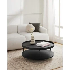 Tavolino Rotondo Da Salotto In Legno Renee*Westwing Collection Fashion