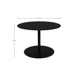 Tavolino Rotondo Da Salotto In Metallo Snow*Zuiver Sale