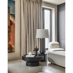 Tavolino Rotondo Da Salotto In Legno Di Mango Benno*Westwing Collection Outlet