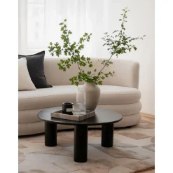 Tavolino Rotondo Da Salotto In Legno Di Quercia Didi*Westwing Collection New